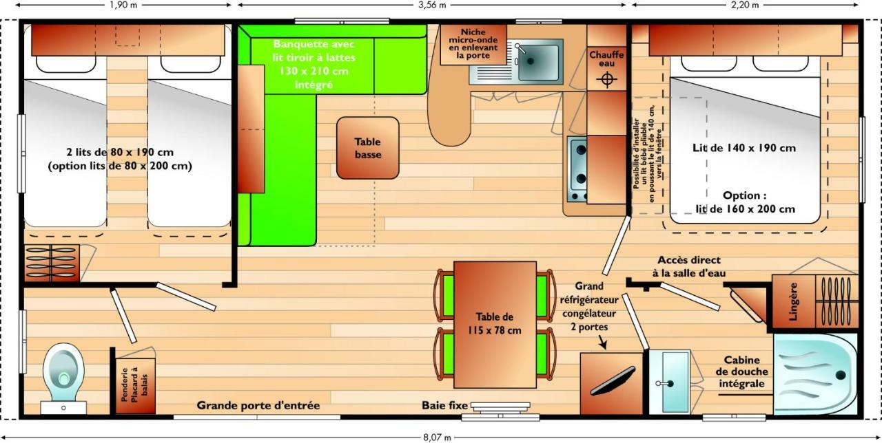 Camping Le Picard Tournieres Eksteriør bilde